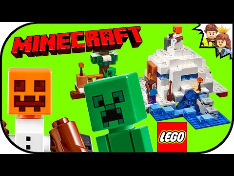 60 Second Build LEGO Minecraft The Snow Hideout 21120 - BrickQueen