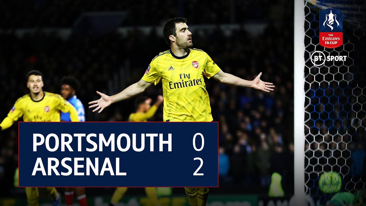 Portsmouth v Arsenal (0-2) | FA Cup Highlights - YouTube