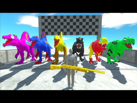 Fps Avatar Vs T-rex Hero Vs Spinosaurus Marvel Jurassic World Evolution Speed Race