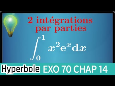 2 integrations by parts to calculate the integral ∫x²e^x • A classic! • Terminale S MPSI L1