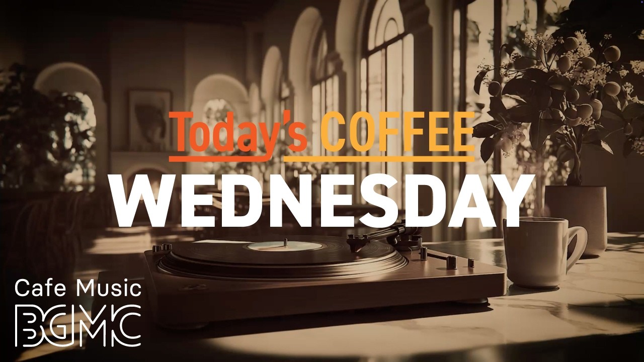 Today's COFFEE WEDNESDAY: Elegant Spring Cafe Music ☕ Relaxing Jazz Piano & Guitar for Deep Focus
