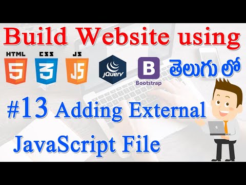 Learn 13 How to Build Website using Html CSS JS jQuery Bootstrap Adding ...