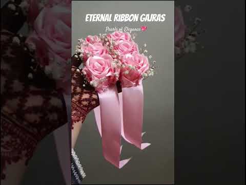 Ribbon Roses Gajry 💖 #ribbonroses #ribbongajras #handmade #diyroses #gajry #beautifulgajras #diyidea