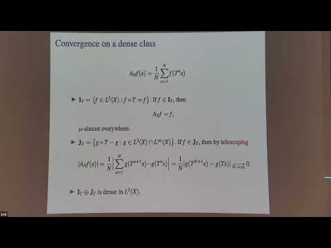 On recent developments in pointwise ergodic theory - Mariusz Mirek