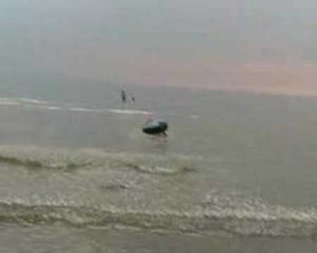 Swiming at harlech beach