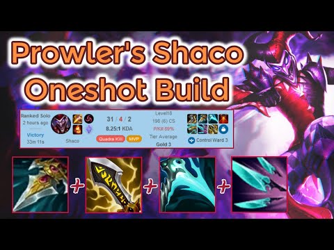 1 Auto = 1 Kill - Prowler's Claw Full Crit Shaco [League of Legends] Full Gameplay - Infernal Shaco