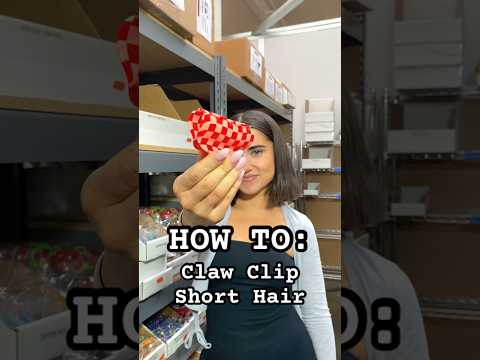 My fav short hair claw clip hack :~P #clawclips #hairaccessories #hairclips