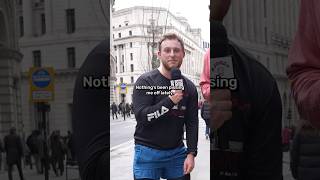 Is this the most POSITIVE Londoner ever!? 😂 #uk #london #culture