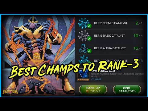 Rank-Up my ⭐6-Star Best Defenders + Attackers  to Rank 3 Max And Awakening - MCOC