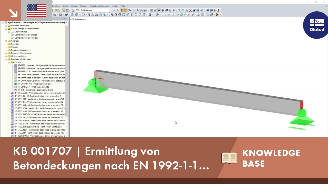 KB 001707 | Ermittlung von Betondeckungen nach EN 1992-1-1 mit RF-BETON Stäbe