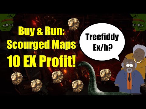 Buy&Run: Scourged Maps - 10 Ex profit in 10 maps - PoE 3.16 - Farming Strategy, Money Making