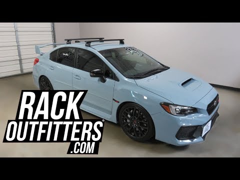 2018+ Subaru WRX 4 Door with Thule Rapid Podium WingBar EVO Roof Rack Crossbars