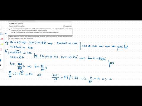 Rezolvarea Simulării Examenului de Evaluare Națională a 8 a, anul 2025, matematică
