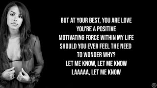 AALIYAH - AT YOUR BEST (YOU ARE LOVE) (Lyrics)