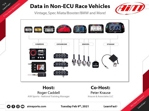 2-6 Data in Non-ECU Race Vehicles - Live Webinar with Peter Krause - 2/9/2021