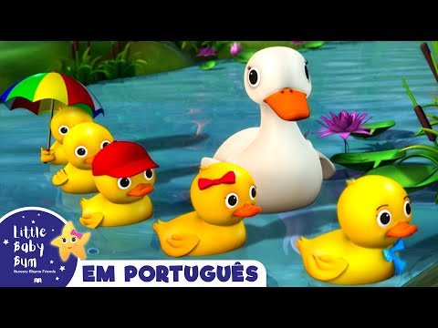 Cinco patinhos | canções infantis | LittleBabyBum