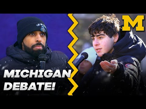 Myron VS The University of Michigan... Students Take SHOTS At Myron & It Gets HEATED!