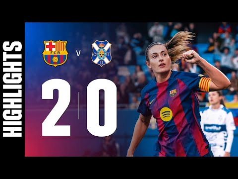 LIGA F | FC BARCELONA 2 vs 0 UD TENERIFE 🔵🔴