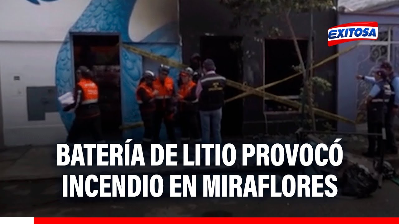🔴🔵 Incendio en Miraflores: Batería de litio provocó emergencia en taller de bicicletas eléctricas