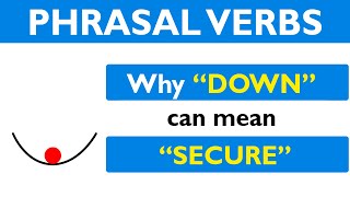Phrasal verb prepositions: DOWN part 07: DOWN  means SECURE / NOT MOVE