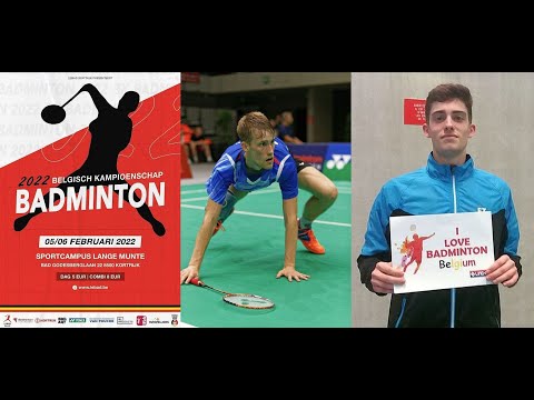 Men's singles semi final Belgian ch'ps 2022. Marijn Put vs Julien Carraggi. 06/02/2022