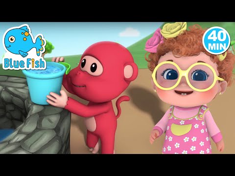 Jack and Jill | EP07 | Friends song | Learn Team work for kids | Blue fish nursery rhymes 2024 | 4K