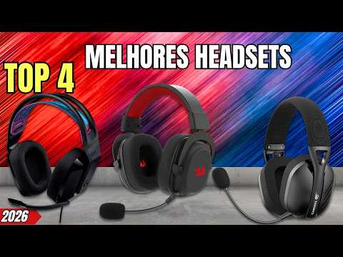 TOP 4 Headsets CUSTO BENEFÍCIO | MELHORES HEADSETS Em 2026