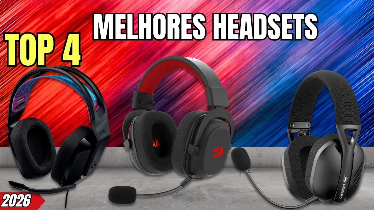 TOP 4 Headsets CUSTO BENEFÍCIO | MELHORES HEADSETS Em 2026