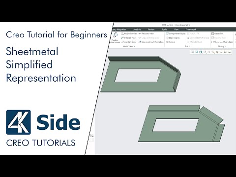 Sheetmetal Simplified Representation | Creo 8.0