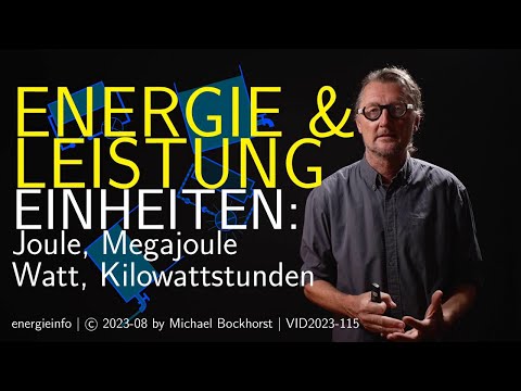 Energie & Leistung, Einheiten erklärt (Joule, Kilowattstunde) VID2023-115