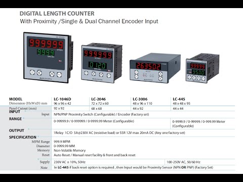 Multispan Lc1046 Length Counter