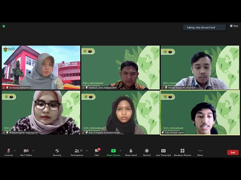 Webinar Departemen HI FH Unhas dan ILSA Chapter Unhas - “Our Only One Earth”
