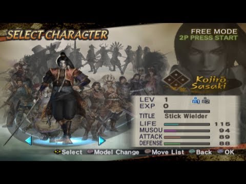 Samurai Warriors 2: Xtreme Legends All Characters [PS2]