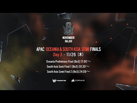 Six APAC Major 2020 November DAY3 (コメンテーター : ともぞう、Okayama、うらめし)