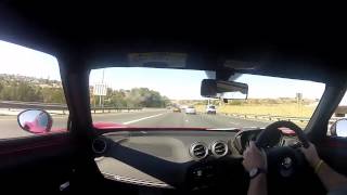 preview picture of video 'Alfa Romeo 4C following an Audi R8 4.2l V8'
