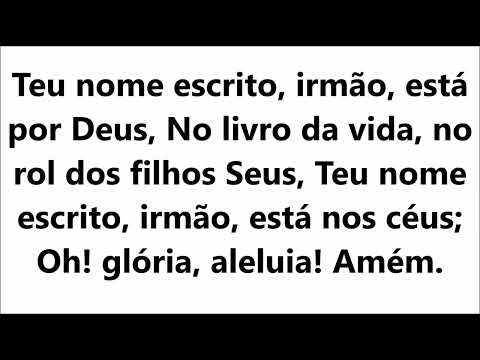 133 No Rol Do Livro Harpa Cristã com legenda