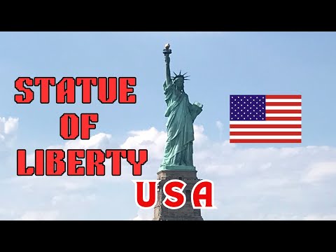 Statue of Liberty New York, New Jersey - USA 4K Tour
