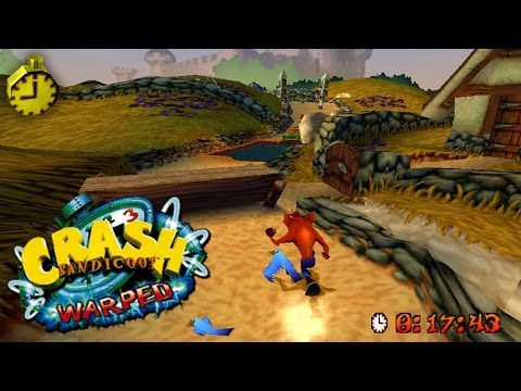 Let's Play Crash Bandicoot 3: Warped: Part 33 + Warp Room 1 Relics + Ski Crazed