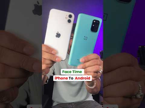 FaceTime from iPhone to android!🤯