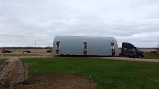 preview picture of video 'Barrhead AB quonset move'