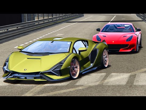 Lamborghini Sian vs Ferrari F12 TDF - Monaco