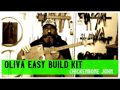 Chickenbone John Easy Build  Oliva Cigar Box Guitar Kit