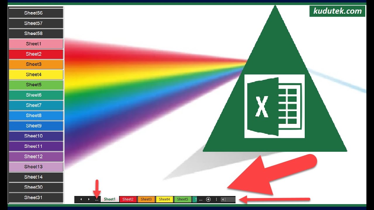 Easy Excel Side Tabs in Color 2023 | XLNavigator v1.0.58