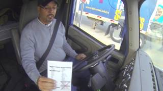 preview picture of video 'Engine Start (In-Cab) Pre-Trip Inspection - Truck Driver Training'