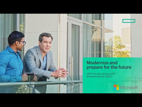HPE ProLiant + Windows Server 2025 | trusted, secure, future-ready