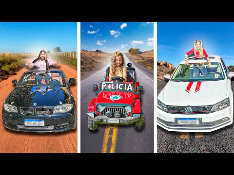 ÚLTIMA A SAIR DO CARRO VENCE! - Desafio com minha irmãzinha e produção!