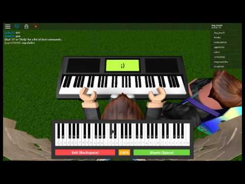 S Loukis - How to play Minecraft Theme on Roblox Piano! (SHEETS IN DESK)