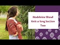 Madeleine Shawl KAL: Section 2