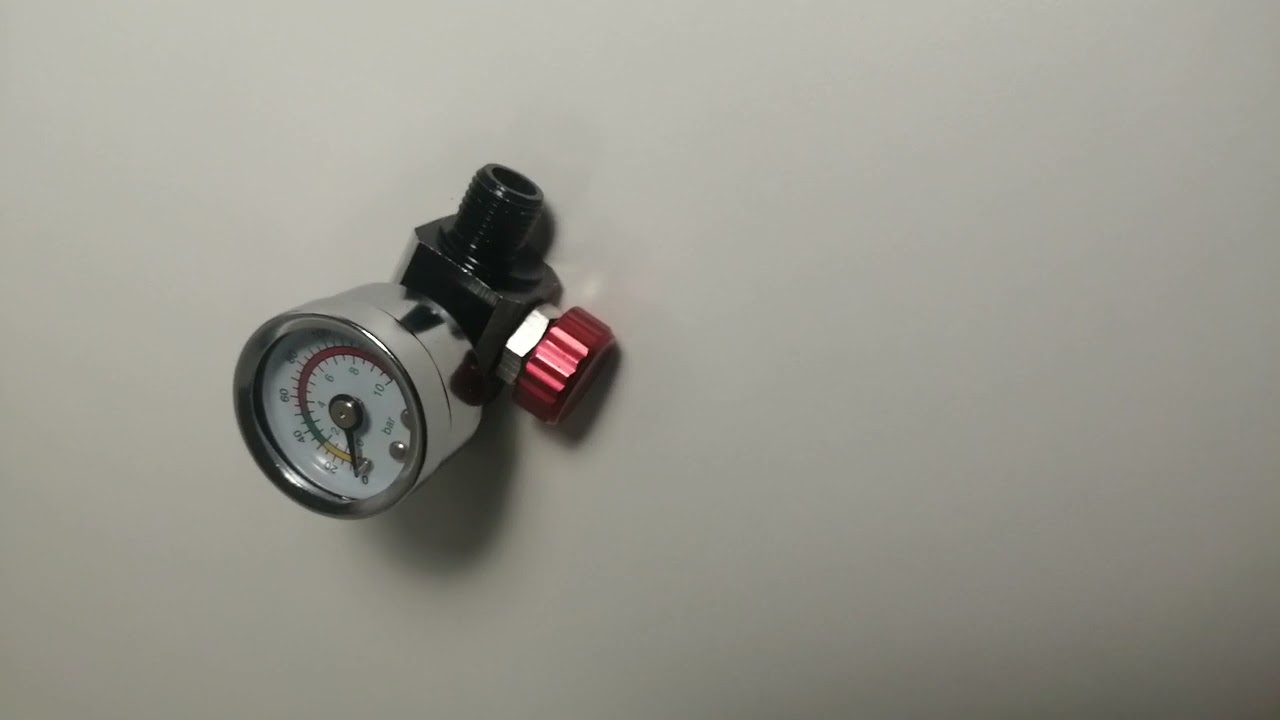Controlador regulador de presión de aire para pistola de pintura, refinish, manómetro