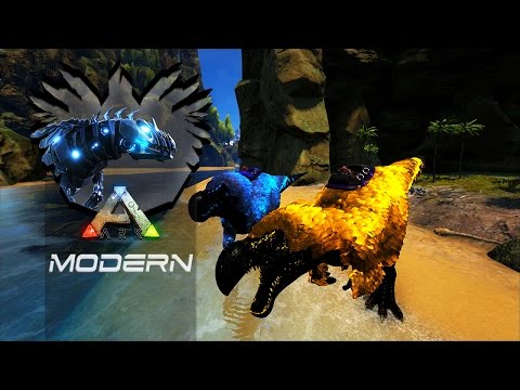 ARK Mods The Center T2EP48 -  Blue DodoRex, Levando Surra Do Gigano Alpha!